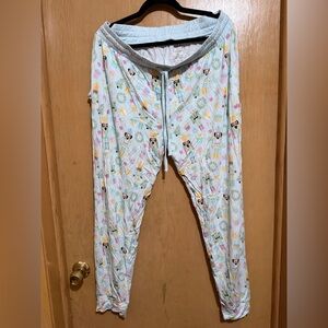 Women's Light Gray Printed Pajama Pants